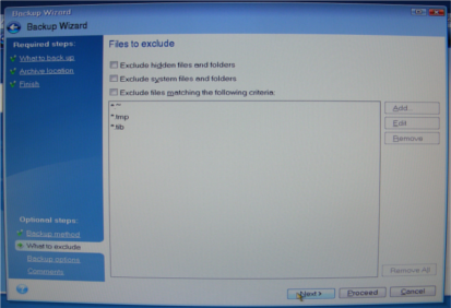 Do not exclude any files