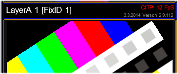 Layer with CITP information at the Multi Preview