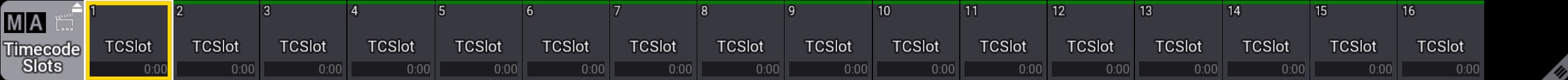 Timecode Slots pool